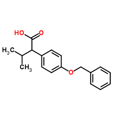 2-(4-(苄氧基)苯基)-3-甲基丁酸结构式