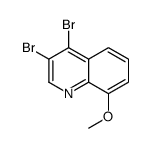 3,4-dibromo-8-methoxyquinoline结构式