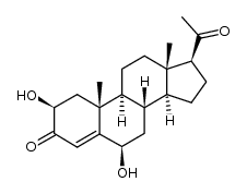 pregn-4-ene-2β,6β-diol-3,20-dione Structure