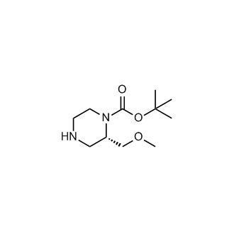 tert-butyl (2S)-2-(methoxymethyl)piperazine-1-carboxylate structure