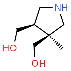 3,4-Pyrrolidinedimethanol, 3-methyl-, (3R,4S)-rel-结构式