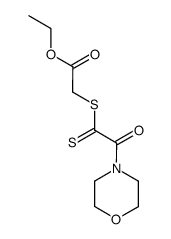 ethyl 2-((2-morpholino-2-oxoethanethioyl)thio)acetate结构式