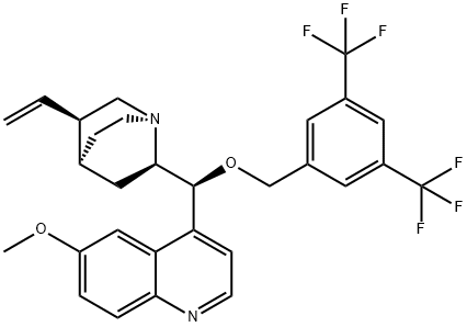 (9S)-9-[[3,5-二(三氟甲基)苯基]甲氧基]-6'-甲氧基金鸡宁结构式