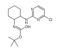 tert-butyl N-[2-[(4-chloropyrimidin-2-yl)amino]cyclohexyl]carbamate结构式