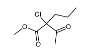 methyl 2-acetyl-2-chloropentanoate Structure