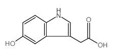 5-hydroxyindole-3-acetic acid structure