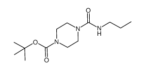 tert-butyl 4-(propylcarbamoyl)piperazine-1-carboxylate Structure