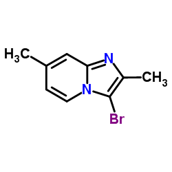 3-Bromo-2,7-dimethylimidazo[1,2-a]pyridine structure