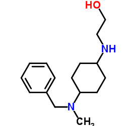 2-({4-[Benzyl(methyl)amino]cyclohexyl}amino)ethanol结构式