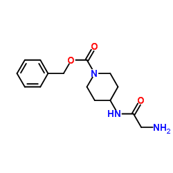 Benzyl 4-(glycylamino)-1-piperidinecarboxylate结构式