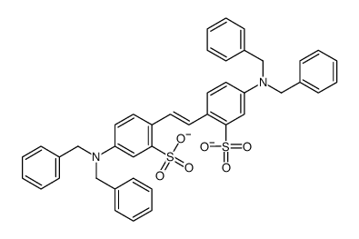 N,N,N',N'-tetrabenzyl-4,4'-diaminostilbene-2,2'-disulfonate structure