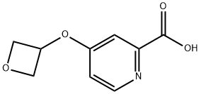4-(Oxetan-3-yloxy)pyridine-2-carboxylicacid结构式