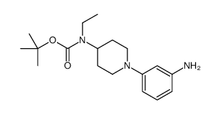 2-Methyl-2-propanyl [1-(3-aminophenyl)-4-piperidinyl]ethylcarbama te Structure