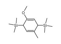 3,6-bistrimethylsilyl-1-methoxy-4-methyl-1,4-cyclohexadiene Structure