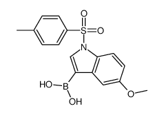 Boronic acid, [5-Methoxy-1-[(4-Methylphenyl)sulfonyl]-1H-indol-3-yl]- structure