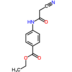 Ethyl 4-[(cyanoacetyl)amino]benzoate Structure