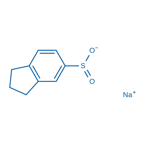 2, 3-二氢-1H-茚-5-亚磺酸钠结构式