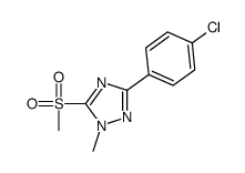 3-(4-chlorophenyl)-1-methyl-5-methylsulfonyl-1,2,4-triazole Structure