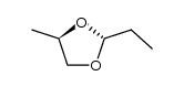 2-Ethyl-4-methyl-1,3-dioxolan (cis/trans-Gemisch) Structure