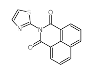 1H-Benz[de]isoquinoline-1,3(2H)-dione,2-(2-thiazolyl)-结构式