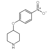 4-(4-硝基苯氧基)-哌啶结构式