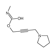 4-(1-Pyrrolidinyl)-2-butynyl=N-methylcarbamate结构式