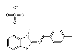 3-Methyl-2-(p-tolylazo)benzothiazoliumperchlorate Structure