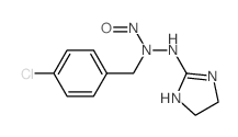 2-Imidazoline, 2-[2- (p-chlorobenzyl)-2-nitrosohydrazino]- Structure