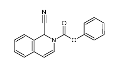 1,2-dihydro-2-phenoxycarbonylisoquinoline-1-carbonitrile Structure