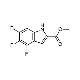 Methyl 4,5,6-trifluoro-1H-indole-2-carboxylate structure