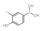 (3-FLUORO-4-HYDROXYPHENYL)BORONIC ACID structure