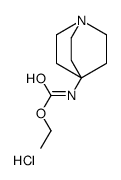 Ethyl 1-azabicyclo[2.2.2]oct-4-ylcarbamate hydrochloride (1:1) Structure