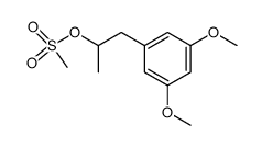 1-(3,5-dimethoxyphenyl)propan-2-yl methanesulfonate结构式