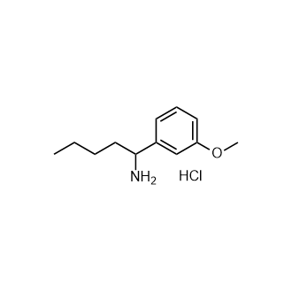 1-(3-Methoxyphenyl)pentan-1-amine hydrochloride structure