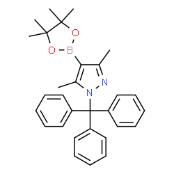 3,5-二甲基-1-三苯甲基-1H-吡唑-4-硼酸频哪醇酯图片