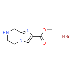 Methyl 5,6,7,8-tetrahydroimidazo[1,2-a]pyrazine-2-carboxylate hydrobromide structure