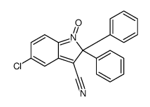 5-chloro-1-oxido-2,2-diphenylindol-1-ium-3-carbonitrile Structure