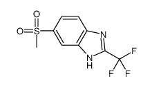 6-methylsulfonyl-2-(trifluoromethyl)-1H-benzimidazole Structure