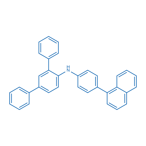 N-(4-(萘-1-基)苯基)-[1,1':3',1''-三联苯]-4'-胺结构式