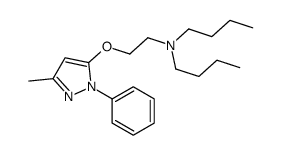 N-butyl-N-[2-(5-methyl-2-phenylpyrazol-3-yl)oxyethyl]butan-1-amine结构式