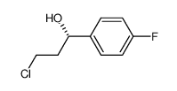 (S)-3-chloro-1-(4-fluorophenyl)-1-propanol结构式