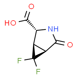 3-Azabicyclo[3.1.0]hexane-2-carboxylicacid,6,6-difluoro-4-oxo-,(1R,2R,5S)-(9CI)结构式