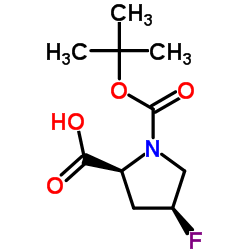 N-BOC-cis-4-fluoro-L-proline Structure