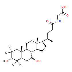 Glycoursodeoxycholic Acid-d4结构式