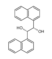 (S,S)-(-)-1,2-二(1-萘基)-1,2-乙二醇结构式