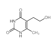 2,4(1H,3H)-Pyrimidinedione, 5-(2-hydroxyethyl)-6-methyl- Structure