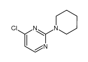 2-piperidino-4-chloropyrimidine structure