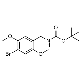 tert-Butyl4-bromo-2,5-dimethoxybenzylcarbamate structure