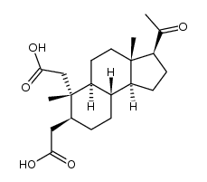 20-oxo-2,3-seco-5α-pregnanedioic acid-(2,3)结构式