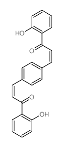 2-Propen-1-one,3,3'-(1,4-phenylene)bis[1-(2-hydroxyphenyl)-结构式